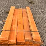 Ca. 11x Douglas Balken Fijnbezaagd, 80x180mm, lengte 205cm
